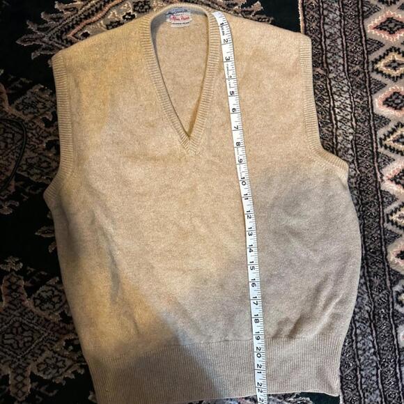 Vintage George Straith Cashmere Grandpa Knit Sweater  Vest - Picture 4 of 7